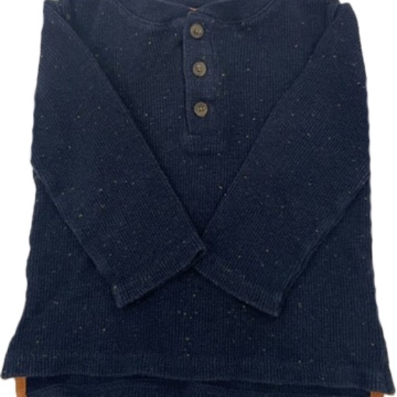 Boys 24 Month Waffle Sweater with Orange Speckles - Picture 2 of 5